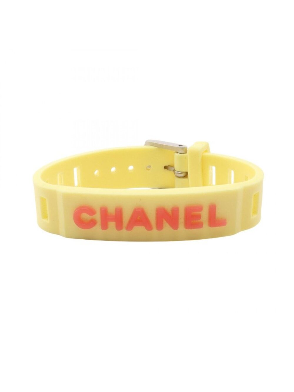 Chanel Bracelet Rubber Band Yellow Logo
